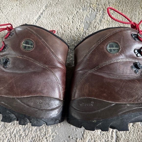 Merrell Summit Dark Brown Hiking outdoor Boots Leather Steel Toe Vibram 13 main image 11